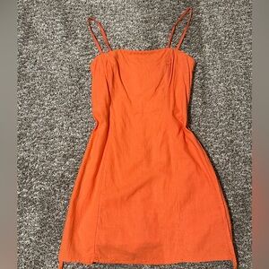 Abercrombie & Fitch Vibrant Orange Mini Dress